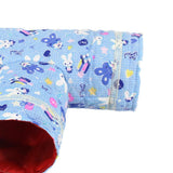 Maxbell Maxbell 3 Way Pet Tunnel Play Hide Tube House Beddind for Guinea Pig Hamster Small Animal Blue
