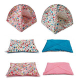 Maxbell Maxbell Fish Pattern Portable Folding Cat Kitten Camp Tent Bed Den House Home Pink