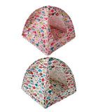 Maxbell Maxbell Fish Pattern Portable Folding Cat Kitten Camp Tent Bed Den House Home Pink