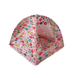 Maxbell Maxbell Fish Pattern Portable Folding Cat Kitten Camp Tent Bed Den House Home Pink