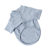 Maxbell Maxbell 100% Cotton Dog Shirt Clothes Puppy Two feet Clothing Fashion Gift M gray