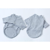 Maxbell Maxbell 100% Cotton Dog Shirt Clothes Puppy Two feet Clothing Fashion Gift M gray
