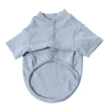 Maxbell Maxbell 100% Cotton Dog Shirt Clothes Puppy Two feet Clothing Fashion Gift M gray