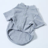Maxbell Maxbell 100% Cotton Dog Shirt Clothes Puppy Two feet Clothing Fashion Gift L gray