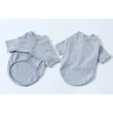Maxbell Maxbell 100% Cotton Dog Shirt Clothes Puppy Two feet Clothing Fashion Gift L gray