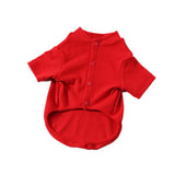 Maxbell Maxbell 100% Cotton Dog Shirt Clothes Puppy Two feet Clothing Fashion Gift M red