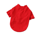 Maxbell Maxbell 100% Cotton Dog Shirt Clothes Puppy Two feet Clothing Fashion Gift L red