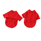 Maxbell Maxbell 100% Cotton Dog Shirt Clothes Puppy Two feet Clothing Fashion Gift L red