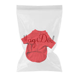 Maxbell Maxbell 100% Cotton Dog Shirt Clothes Puppy Two feet Clothing Fashion Gift L red