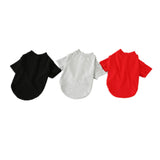 Maxbell Maxbell 100% Cotton Dog Shirt Clothes Puppy Two feet Clothing Fashion Gift M black