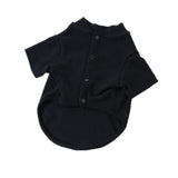 Maxbell Maxbell 100% Cotton Dog Shirt Clothes Puppy Two feet Clothing Fashion Gift M black