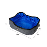 Maxbell Maxbell Portable and Foldable Cat Litter Box Case Kitty Toilet Seat Dusty Blue