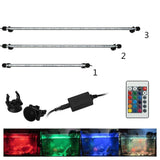 Maxbell Maxbell Water Aquarium Fish Tank LED Light SMD Bar Lamp EU 220V 37cm RGB