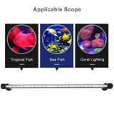 Maxbell Maxbell Water Aquarium Fish Tank LED Light SMD Bar Lamp EU 220V 37cm RGB