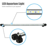 Maxbell Maxbell Water Aquarium Fish Tank LED Light SMD Bar Lamp EU 220V 37cm RGB