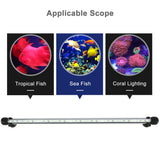 Maxbell Maxbell Water Aquarium Fish Tank LED Light SMD Bar Lamp EU 220V 37cm White Blue