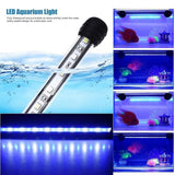 Maxbell Maxbell Water Aquarium Fish Tank LED Light SMD Bar Lamp EU 220V 37cm White Blue