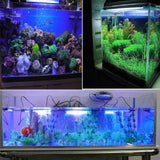 Maxbell Maxbell Water Aquarium Fish Tank LED Light SMD Bar Lamp EU 220V 48cm White Blue