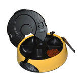 Maxbell Maxbell Automatic LCD Display Pet Timing Food Dispenser Auto Feeder 6-Meal Yellow