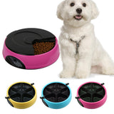 Maxbell Maxbell Automatic LCD Display Pet Timing Food Dispenser Auto Feeder 6-Meal Blue
