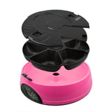 Maxbell Maxbell Automatic LCD Display Pet Timing Food Dispenser Auto Feeder 6-Meal Pink