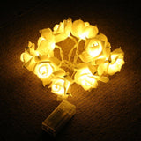 Maxbell String Light Christmas Lamp 10LED Wedding Party Decor White Rose#Warm White - Aladdin Shoppers