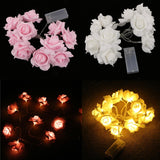 Maxbell String Light Christmas Lamp 10LED Wedding Party Decor White Rose#Warm White - Aladdin Shoppers