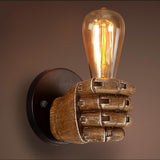 Maxbell E27 Vintage Fist Resin Wall Lights Aisle/Balcony light Wall Lamp#Right Hand - Aladdin Shoppers