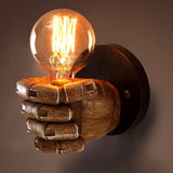 Maxbell E27 Vintage Fist Resin Wall Lights Aisle/Balcony light Wall Lamp#Right Hand - Aladdin Shoppers