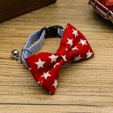 Maxbell Maxbell Pet Dog Cat Holiday Party Bow Tie Collars With Ring Bell S Red-Star
