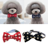 Maxbell Maxbell Pet Dog Cat Holiday Party Bow Tie Collars With Ring Bell S Red-Star
