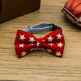 Maxbell Maxbell Pet Dog Cat Holiday Party Bow Tie Collars With Ring Bell S Red-Star