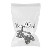 Maxbell Maxbell Pet Dog Cat Holiday Party Bow Tie Collars With Ring Bell S Blue-Star