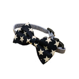 Maxbell Maxbell Pet Dog Cat Holiday Party Bow Tie Collars With Ring Bell S Blue-Star