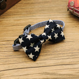 Maxbell Maxbell Pet Dog Cat Holiday Party Bow Tie Collars With Ring Bell S Blue-Star