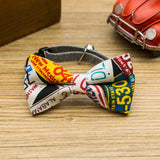 Maxbell Maxbell Pet Dog Cat Holiday Party Bow Tie Collars With Ring Bell S Multi-Graffiti