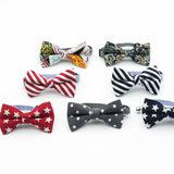 Maxbell Maxbell Pet Dog Cat Holiday Party Bow Tie Collars With Ring Bell M Multi-Graffiti