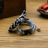 Maxbell Maxbell Pet Dog Cat Holiday Party Bow Tie Collars With Ring Bell S Blue-Stripe