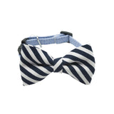 Maxbell Maxbell Pet Dog Cat Holiday Party Bow Tie Collars With Ring Bell S Blue-Stripe