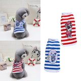 Maxbell Maxbell 100% Cotton Adorable Dog Clothes Doggy Shirt Vest Puppy Apparel Clothing XL Blue