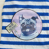 Maxbell Maxbell 100% Cotton Adorable Dog Clothes Doggy Shirt Vest Puppy Apparel Clothing XL Blue