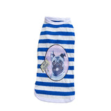 Maxbell Maxbell 100% Cotton Adorable Dog Clothes Doggy Shirt Vest Puppy Apparel Clothing XL Blue