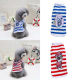 Maxbell Maxbell 100% Cotton Adorable Dog Clothes Doggy Shirt Vest Puppy Apparel Clothing XL Blue