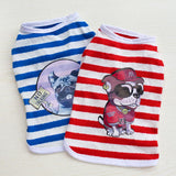 Maxbell Maxbell 100% Cotton Adorable Dog Clothes Doggy Shirt Vest Puppy Apparel Clothing XL Blue