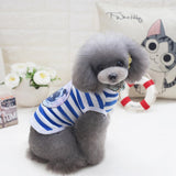 Maxbell Maxbell 100% Cotton Adorable Dog Clothes Doggy Shirt Vest Puppy Apparel Clothing XL Blue