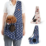 Maxbell Maxbell Pet Sling Carrier Hands Free Adjustable Single Shoulder Bag Blue Dot
