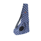 Maxbell Maxbell Pet Sling Carrier Hands Free Adjustable Single Shoulder Bag Blue Dot