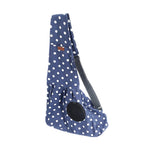 Maxbell Maxbell Pet Sling Carrier Hands Free Adjustable Single Shoulder Bag Blue Dot