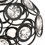 Maxbell 2 pcs Elegant Iron Crystal Ceiling Light Cover Chandelier Pendant Lampshade