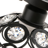 Maxbell 2 pcs Elegant Iron Crystal Ceiling Light Cover Chandelier Pendant Lampshade